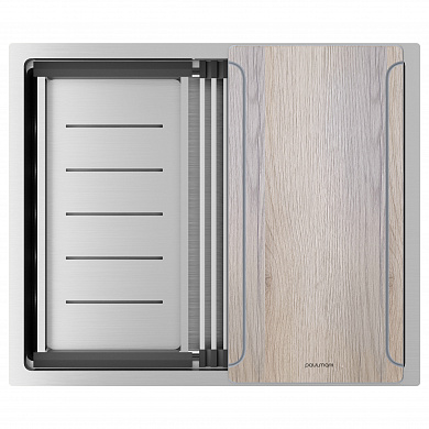 Paulmark NEXT-MULTI SINK 54 UNI PM785445-BS брашированная сталь
