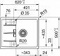 Franke Centro, CNG 611211-62,  черный матовый