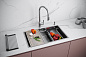 Paulmark NEXT-MULTI SINK 74-L UNI PM787445-L-BS брашированная сталь