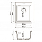 Omoikiri Omishima 41-CR Matt Natceramic/cream матовый