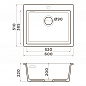Omoikiri Omishima 60-BL Matt Natceramic/черный матовый