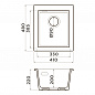 Omoikiri Omishima 41-U-DG Matt Natceramic/dust grey матовый