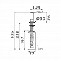 Omoikiri OM-02-P-BE латунь/ваниль