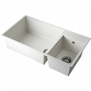 Omoikiri Tedori 85-2-U-WH Tetogranit/белый