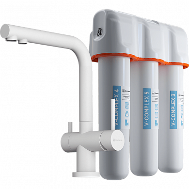 Omoikiri Nagano-WH-P + Pure drop Lite Комплект смеситель+фильтр