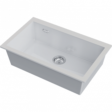 Omoikiri Omishima 76-U-WH Glossy Natceramic/белый глянцевый