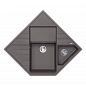 Florentina Бомбей, серый шелк 