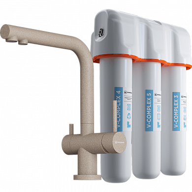 Omoikiri Nagano-SA-P + Pure drop Lite Комплект смеситель+фильтр