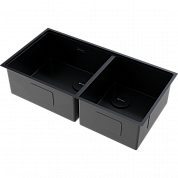Omoikiri Taki 85-2-LB-U/IF Side-GB нерж. сталь/графит