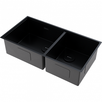 Omoikiri Taki 85-2-LB-U/IF Side-GB нерж. сталь/графит