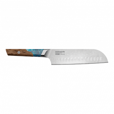Omoikiri Damascus Kuon Нож сантоку