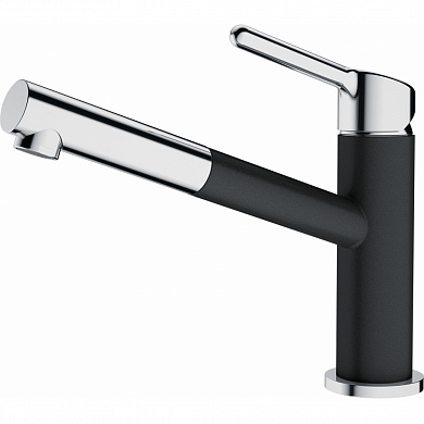 Franke ORBIT PULL-OUT, с выдвижным шлангом, хром/оникс
